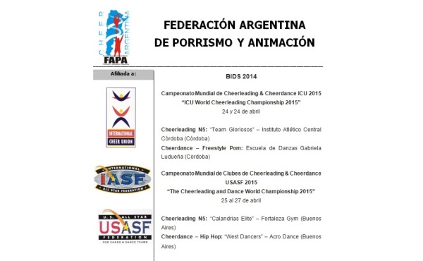¡Equipos destacados 2014 a seguir adelante!